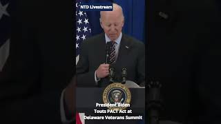 Biden Touts PACT Act at Delaware Veterans Summit