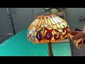 the manufacturing process of tiffany lamps. tiffanylampusa stained glass lamps production factory.