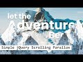 Parallax Scrolling Effects | Html CSS & jQuery