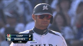 【プロ野球パ】4番・今江の渾身の一打！ロッテが同点に！  2014/06/15 M-C