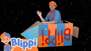 Blippi Builds A Rocketship! Learn About The Solar System | Science Videos For Kids!