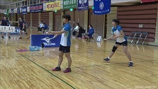 栗原あかり／杉山未来（西武台千葉）vs 鈴木理子／七宮優羽（とわの森三愛）【高校選抜バド2019】GD2回戦