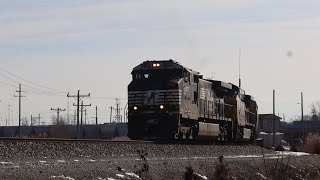 Late Saturday Morning Trains at Bensenville Illinois.