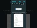 ✨Creative Upload Progress Bar Using HTML & CSS! #webdevelopment #webcoding #htmlcss #shorts