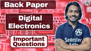 Digital Electronics Back Paper | Important Questions 2024 | by Amar Sir  @SemesterAdda