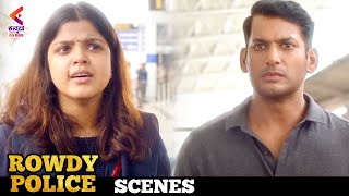 Pooja Devariya Gets Emotional with Vishal | ROWDY POLICE Kannada Movie | Vishal | Raashi Khanna