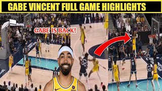 Gabe Vincent is Back! Game Highlights Vs Wolves