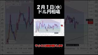 2月1日ドル円最新予想切り抜き【海外FX/仮想通貨】 #shorts