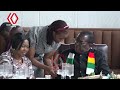 Mai Grace Mugabe interacts with Sean Mnangagwa and President Mnangagwa at Geo Pomona