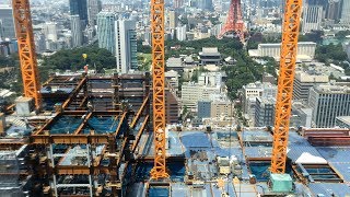 【Timelapse】日本生命浜松町クレアタワーの建設状況（2017年7月15日）