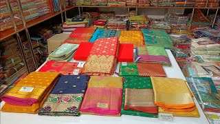 सबसे सस्ती सिल्क साड़ी बनारसी साड़ी biggest Banarasi saree wholesale market saree manufacturer