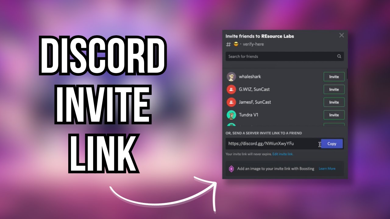 Discord Invite Link Tutorial Youtube