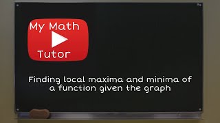 ALEKS | Finding local maxima and minima of a function given the graph