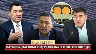 К.Мурзабеков: Кыргызстандын алтын кендери 100% мамлекеттин көзөмөлүндө!