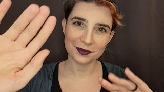 ASMR | Slow Motion ASMR ~ Soft Spoken, meditation, face touching, hand movements, deep breathing