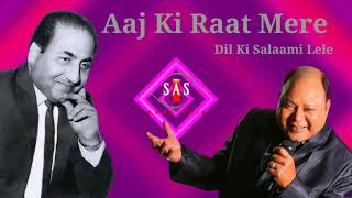 Aaj Ki Raat Mere Dil Ki Salaami | Mohammed Aziz Sings  Mohd. Rafi | Naushad | Ram Aur Shyam -1967