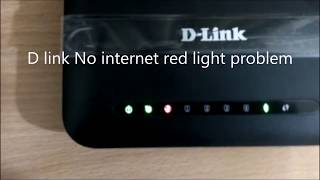 D Link 2750u internet signal red light problem