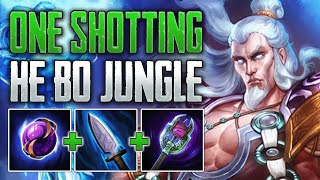 DELETING EVERYONE! | He Bo Jungle Gameplay | SMITE 1 Conquest