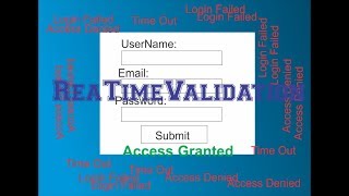Real Time Validation Form using javascript