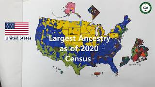 US Ancestry map drawing 🇺🇸 | America Looks Very Different Than You Think