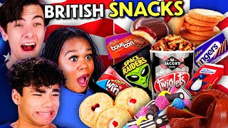 American Teens Try British Snacks For The First Time!
