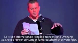 Matt Damon: Unser Problem ist ziviler Gehorsam (packende Rede/ kompletter Film/Doku)