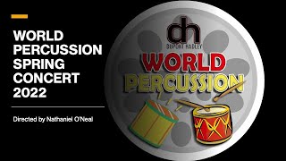 DuPont Hadley Middle School World Percussion Spring Concert 2022