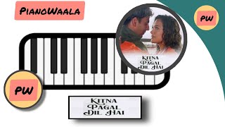 Kitna Pagal Dil Hai | कितना पागल दिल है | Andaaz #shorts #pianotutorial