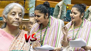 Nirmala Seetharaman vs Saayoni Ghosh🔥War of Words In Lok Sabha Nirmala Seetharaman \u0026 Sayani Ghosh