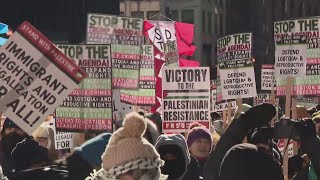 Chicago demonstrations protest second Trump presidency