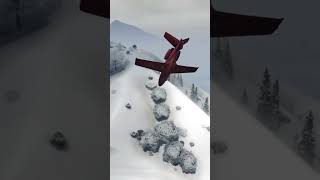 couple close calls😮 #gta #gtav #xbox #4k #christmas #snow #vestra #plane #flight #aerobatics