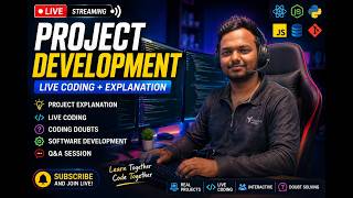 🚀 Live Project Development | Coding Doubts & (Ask Me Anything & Doubts Solved) #live #livestream