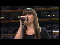 kelly clarkson sings national anthem at the super bowl xlvi 2012