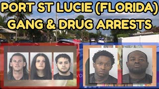 Port St Lucie Florida Gang Arrests: Traffic Stop Turns Into Guns + Drugs Bust
