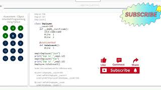 Object Oriented Programming using Python Assessment Solution |Infosys Springboard Answers Revealed