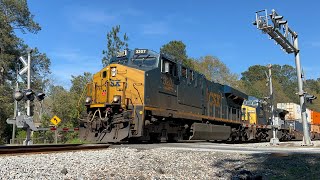 Hybrid K5H! CSX 3207 Leads CSX I142 Through Sibley Road