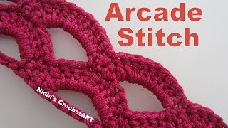 How To Crochet- Arcade Stitch Tutorial