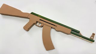 COMO FAZER UMA AK-47 DE PAPELÃO E BAMBU QUE DISPARA