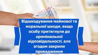 Відшкодування майнової та моральної шкоди, якщо особу притягнули до кримінальної відповідальності