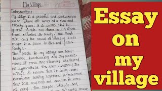 essay on my village in english