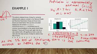 Biostatistics - Section 8.3 - Testing a Claim About a Mean