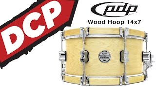 PDP Limited Maple Classic Wood Hoop Snare Drum 14x7 - Video Demo