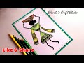 How to draw Warli art for beginners without paint / warli art Tutorial/ Warli Drawing Tutorial