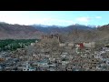 old leh palace and leh town in ladakh india