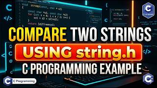 C Program to Compare Strings Using strcmp() | Easy Example #cprogramming #embedded