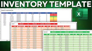 How to Make a Excel Stock Control SpreadSheet | Inventory Template | Step by Step