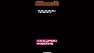 🔶 { Pattern Printing } 🔶 #programming #coding #c #python #java #javaprogramming #code