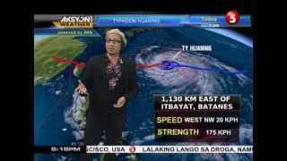 News5E l BAGYONG 'HUANING', MAGDADALA BA NG MALAKAS NA ULAN? l JULY 10, 2013 AKSYON