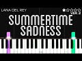 Lana Del Rey - Summertime Sadness | EASY Piano Tutorial