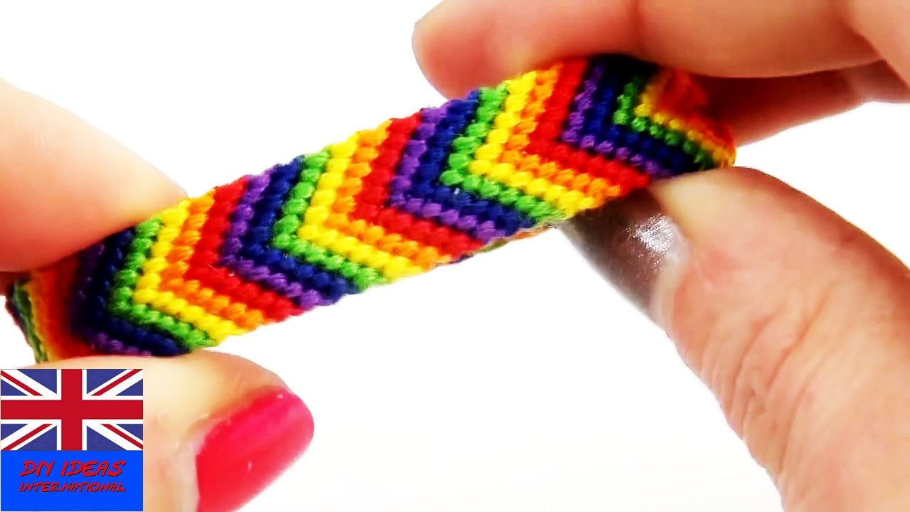 Friendship Bracelet Rainbow Tutorial How To Make A Friendship